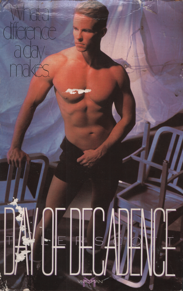 Day Of Decadence Tyler Scott Aaron Austin Vivid Man Gay VHS 1990s 062824EBVHS2