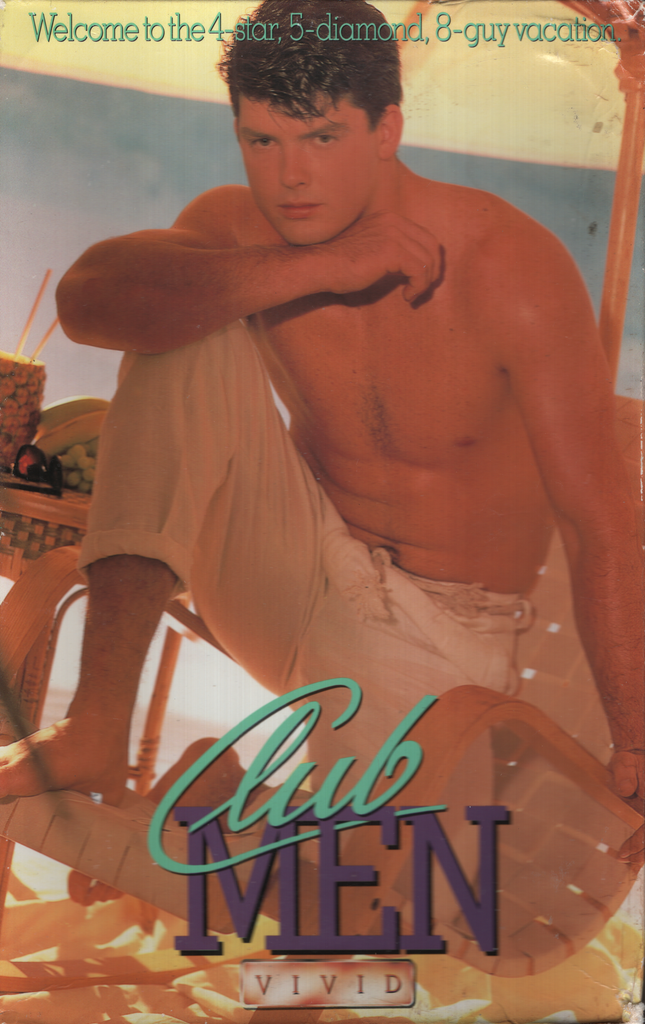 Club Men David Hill Steven Gibson Vivid Video Gay VHS 1990s 062824EBVHS2