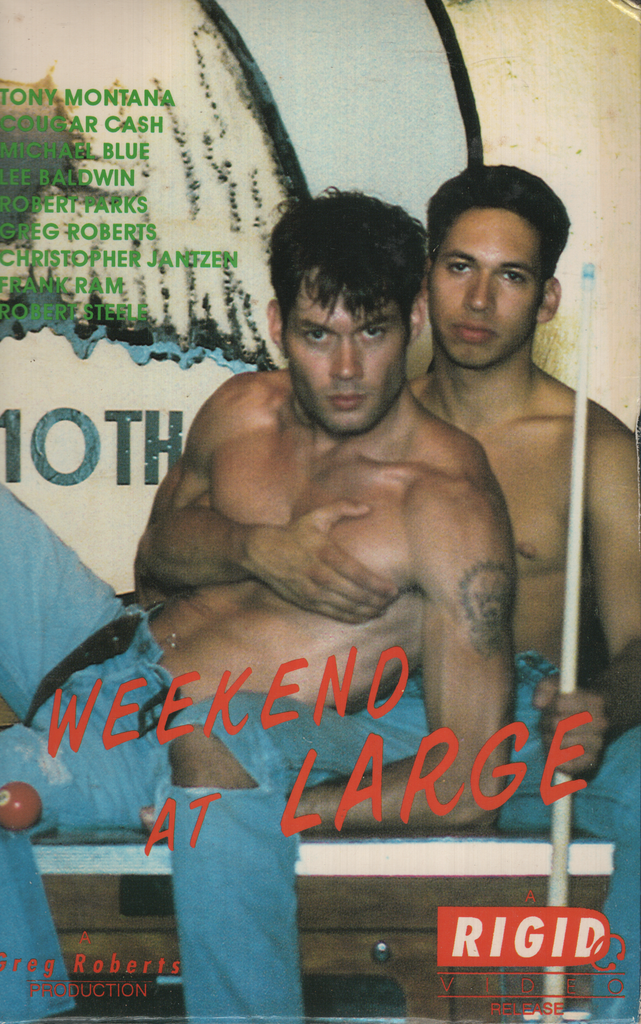 Weekend At Large Tony Montana Cougar Cash Rigid Video Gay VHS 1991 070324EBVHS