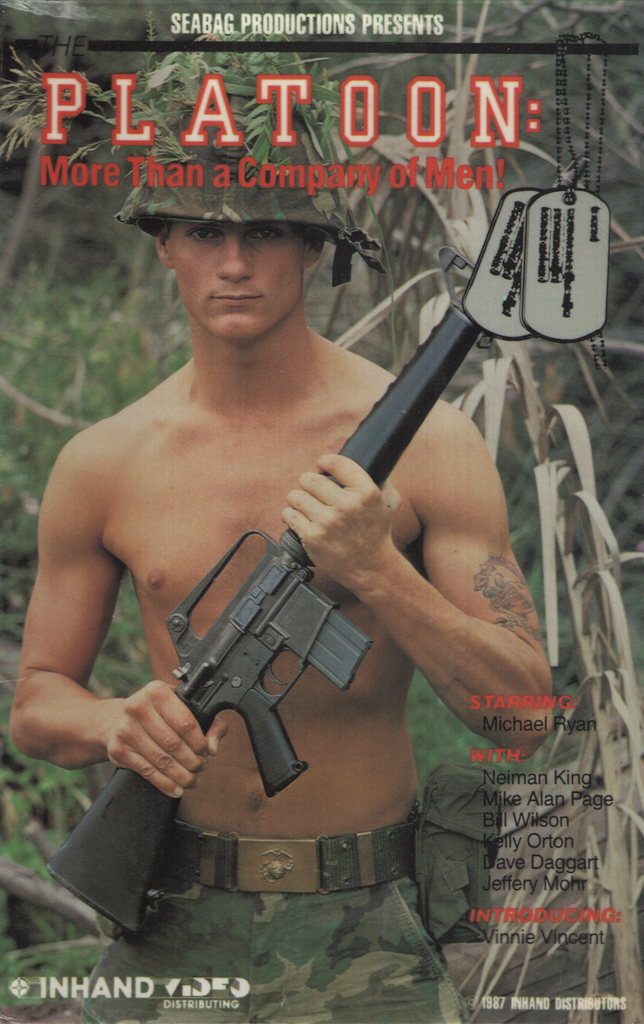 Platoon Michael Ryan Neiman King Inhand Distributors Gay VHS 1987 070924EBVHS3