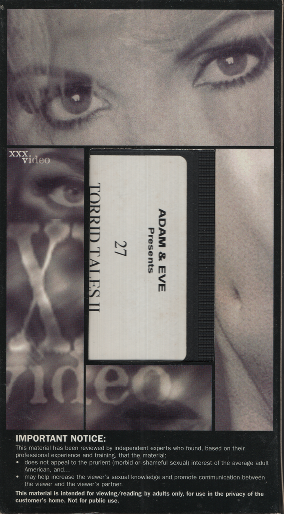 Torrid Tales II Adam & Eve VHS 071024EBVHS