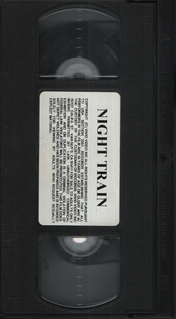 Night Train Vivid Video VHS 1990s 071024EBVHS