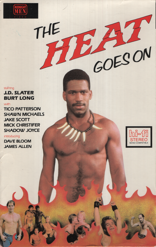 The Heat Goes On J.D. Slater Burt Long Midnight Men Video Gay VHS 1990s 071224EBVHS3