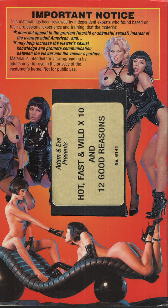 Hot, Fast & Wild X10 Adam & Eve VHS 071524EBVHS