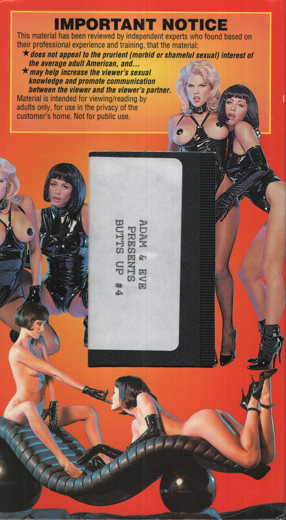 Butts Up #4 Adam & Eve VHS 071524EBVHS2