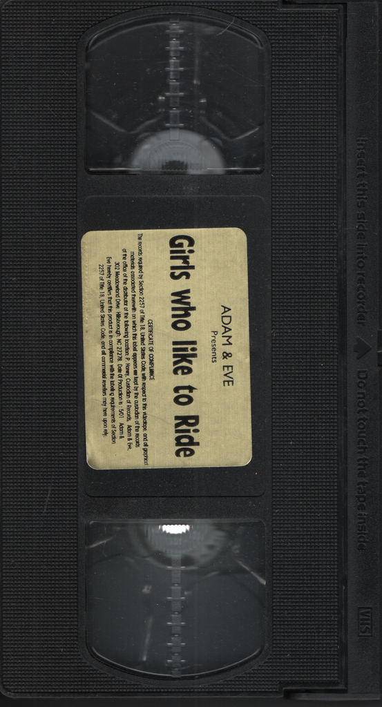Girls Who Like To Ride Adam & Eve VHS 2001 071524EBVHS