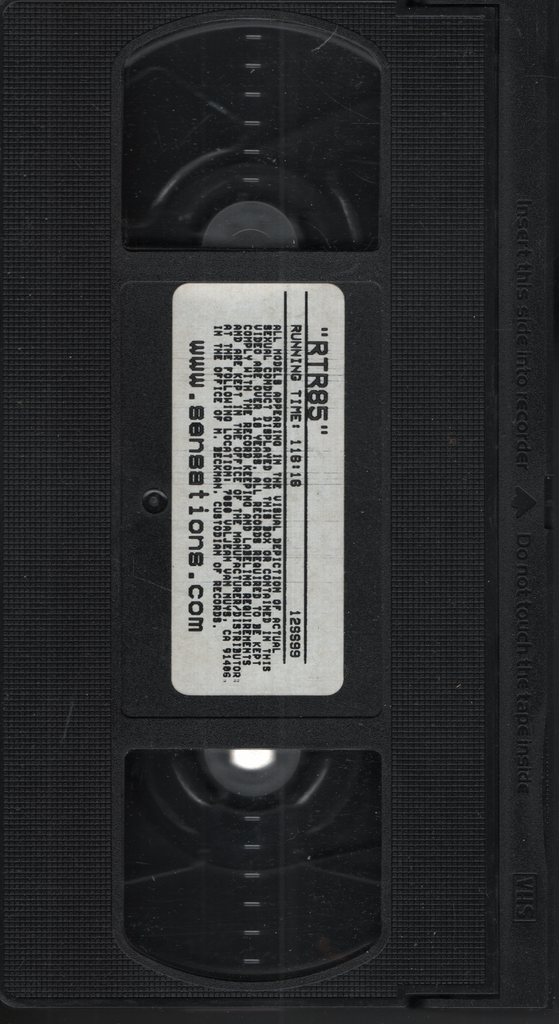 RTR85 Sensations VHS 071524EBVHS