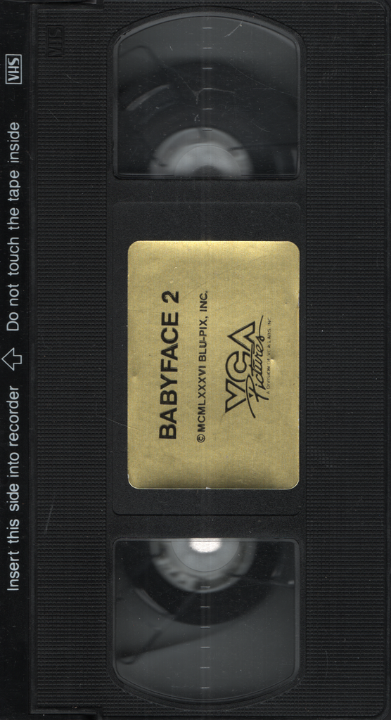 Babyface 2 Blu-Pix Inc VHS 1986 071624EBVHS
