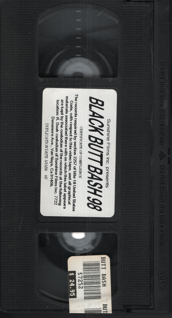 Black Butt Bash 98 Sunshine Films VHS 1998 071624EBVHS