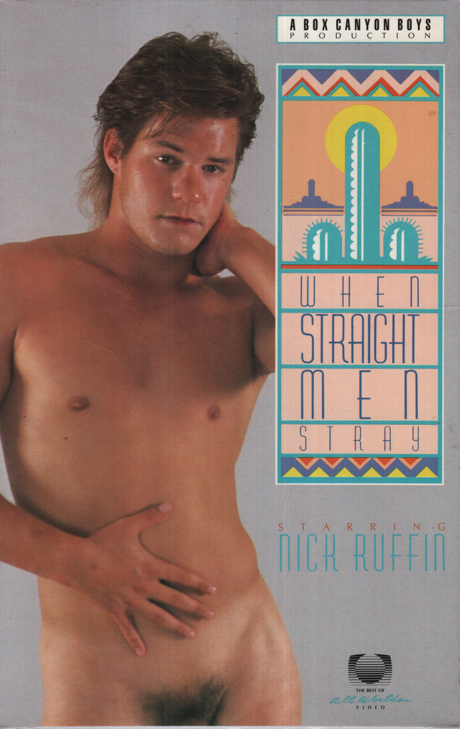 When Straight Men Stray Starring Nick Ruffin All Worlds Video Gay VHS 1989 072324EBVHS