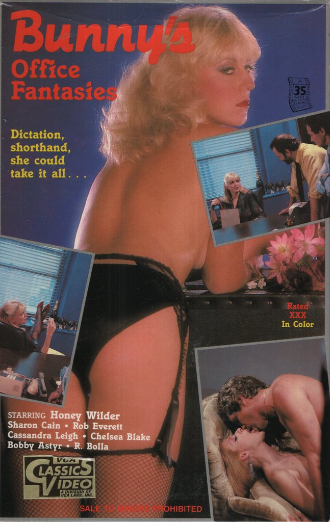 Bunny's Office Fantasies Honey Wilder Sharon Cain Dark Star Productions Bisexual VHS 1984 080624EBVHS