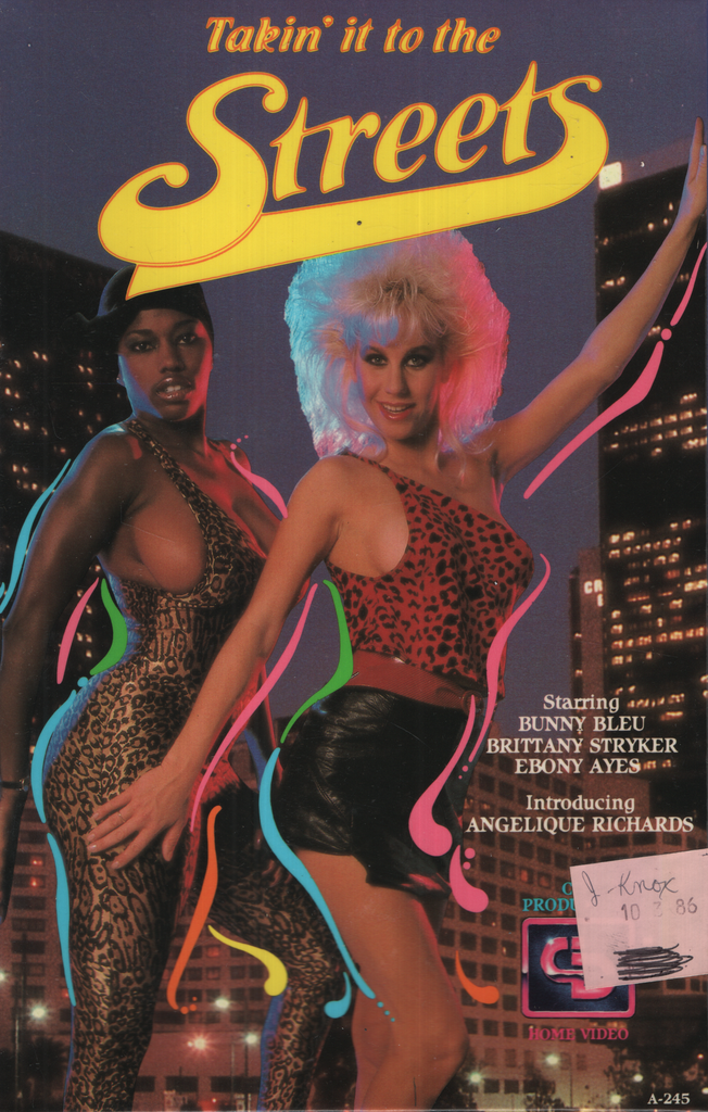 Takin' It To The Streets Bunny Bleu Brittany Stryker Cinderella Distributors Bisexual VHS 1986 081624EBVHS