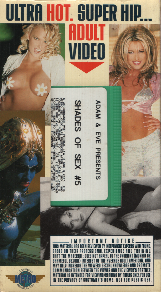Shades Of Sex #5 Adam & Eve VHS 1997 090624EBVHS2