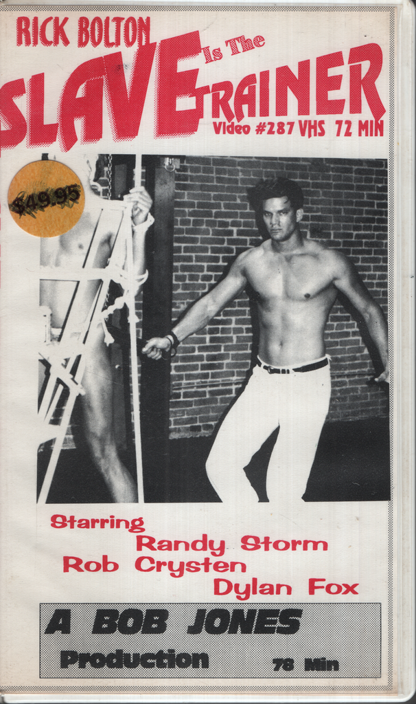 Slave Trainer Rick Bolton Randy Storm Bob Jones Fetish Films Gay VHS 090624EBVHS