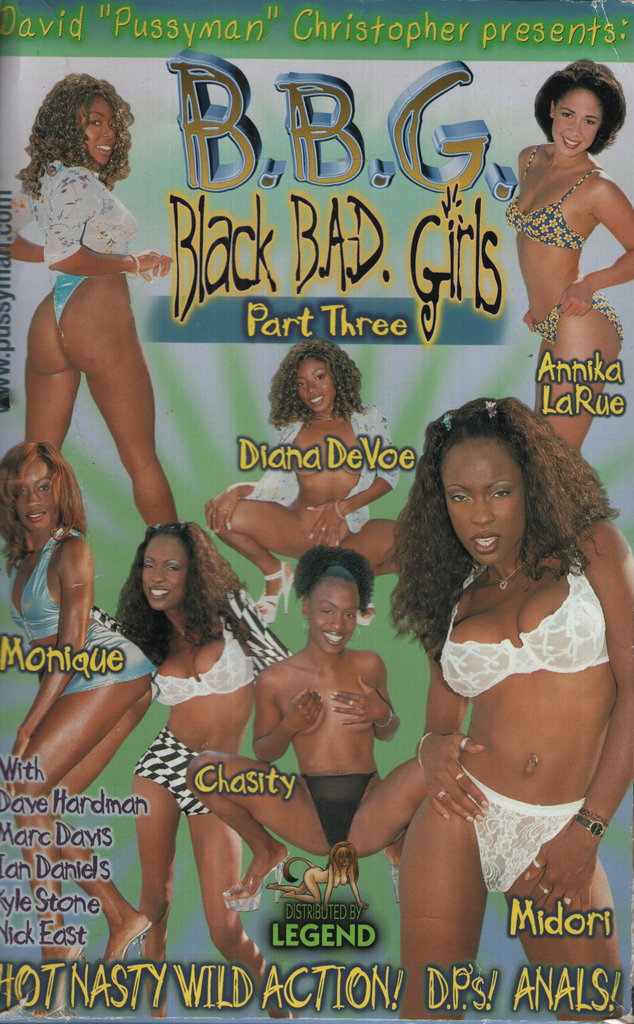 B.B.G. Black Bad Girls Part Three Annika LaRue Diana DeVoe Feline Films Straight VHS 090924EBVHS2