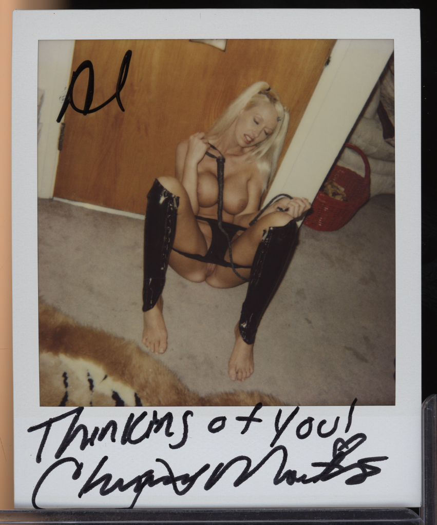 Chrissy Mountjoy Pornstar Autographed 3.5x4.25" Polaroid Photo w/COA WWE28-215