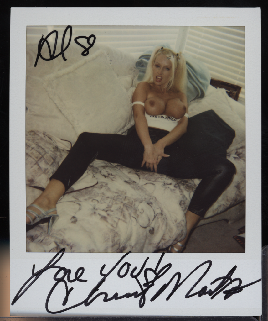 Chrissy Mountjoy Pornstar Autographed 3.5x4.25" Polaroid Photo w/COA WWE28-237