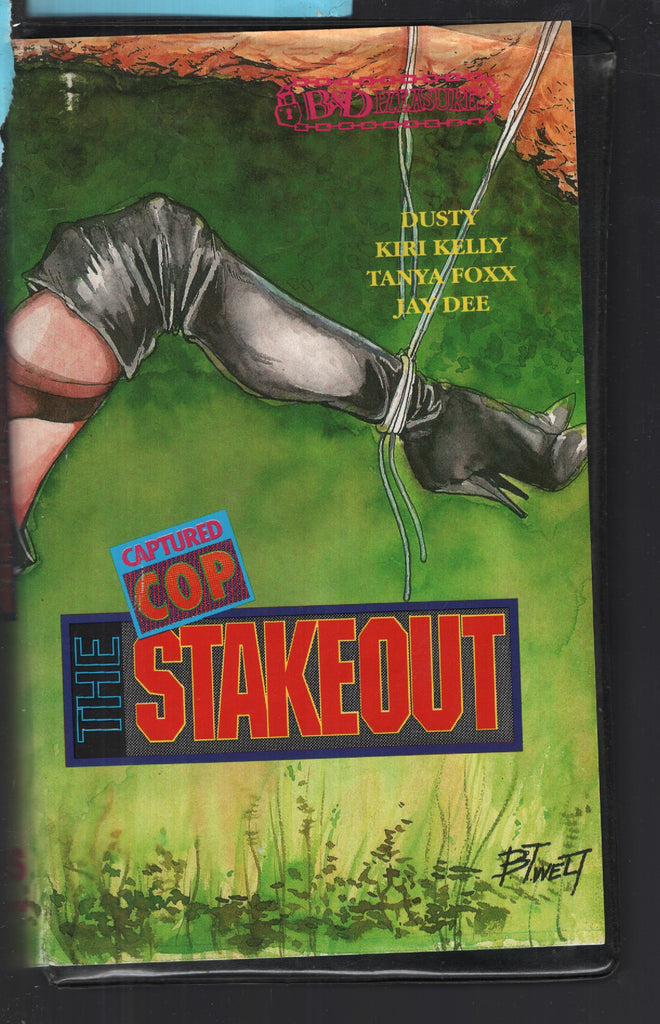 Captured Cop The Stakeout B&D Pleasures VHS 1991 Dusty Kiri Kelly Tanya Foxx 051625CBVHS