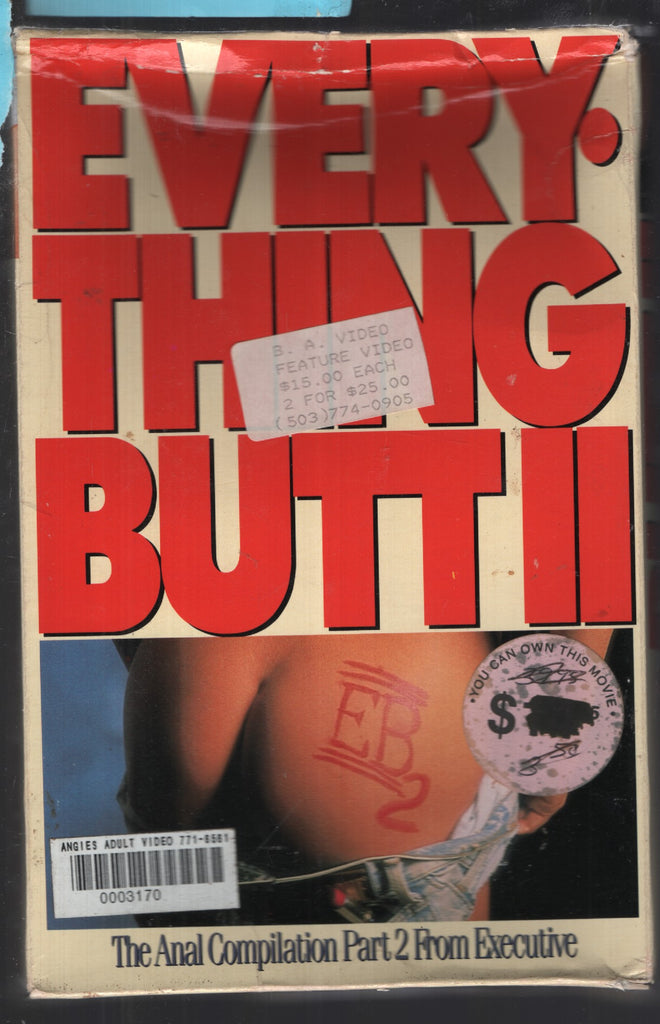 Everything Butt II Executive Video VHS 1990 Alexandra Randy Rebecca 051625CBVHS