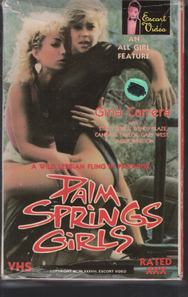 Palm Springs Girls Escort Video Lesbian VHS 1988 Gina Carrera Stacy Wells Wendy Blaze 062025CBVHS