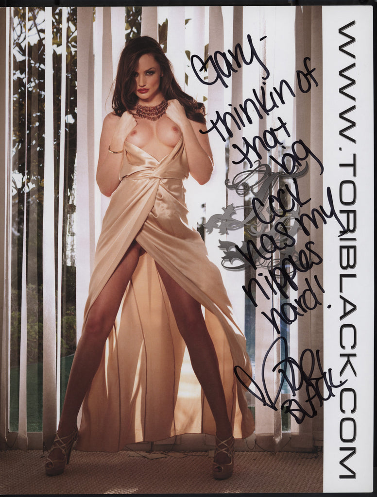 Tori Black Adult Star Autographed 8.5x11 Promo Photo w/COA WWE41-70