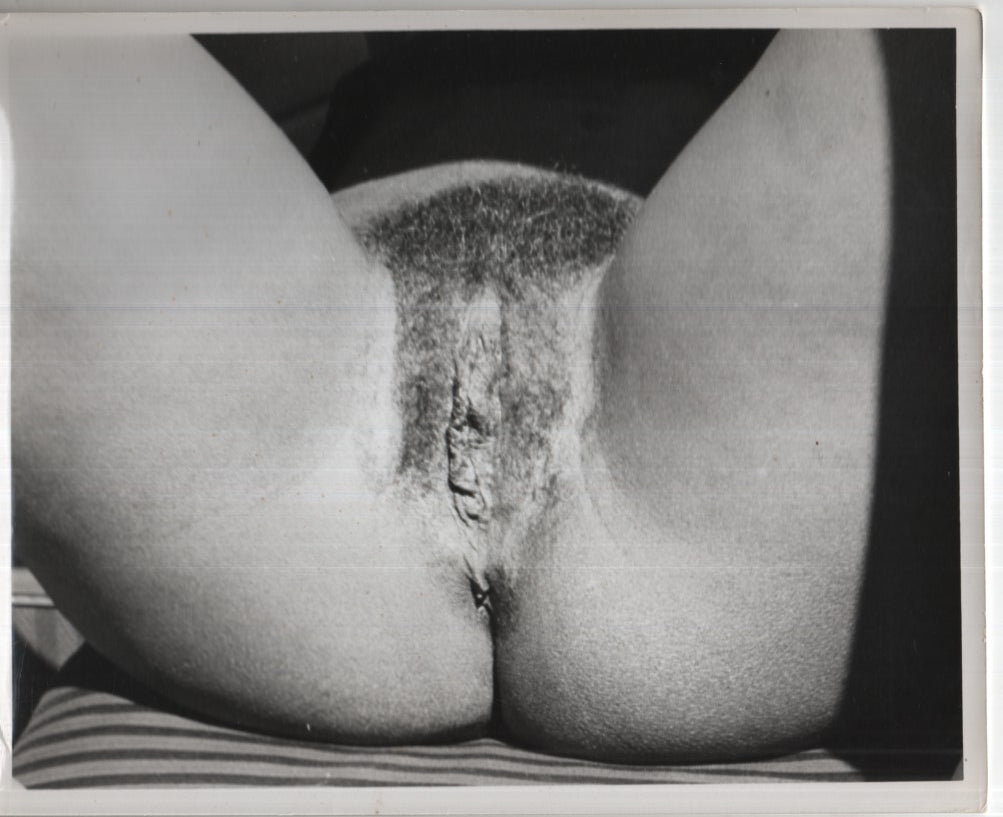 Close-Up Shot Presenting Pussy and Asshole 8"x10" B&W Adult Photograph 020926AKPH-A55