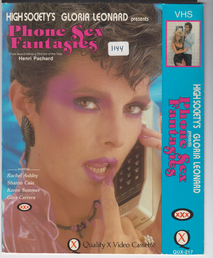 Phone Sex Fantasies Rachel Ashley Sharon Cain Karen Summer Adult VHS High Society's Gloria Leonard 040226NAVHS2-7