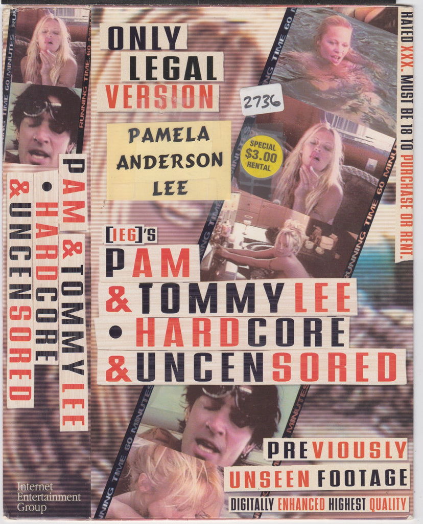 Pam & Tommy Lee Hardcore & Uncensored Adult VHS Internet Entertainment Group 041526NAVHS-16