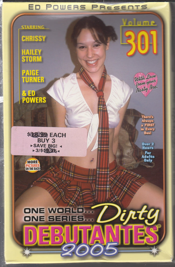 Dirty Debutantes 2005 Volume 301 Chrissy Hailey Storm Paige Turner Adult VHS Ed Powers 042026NAVHS2-15
