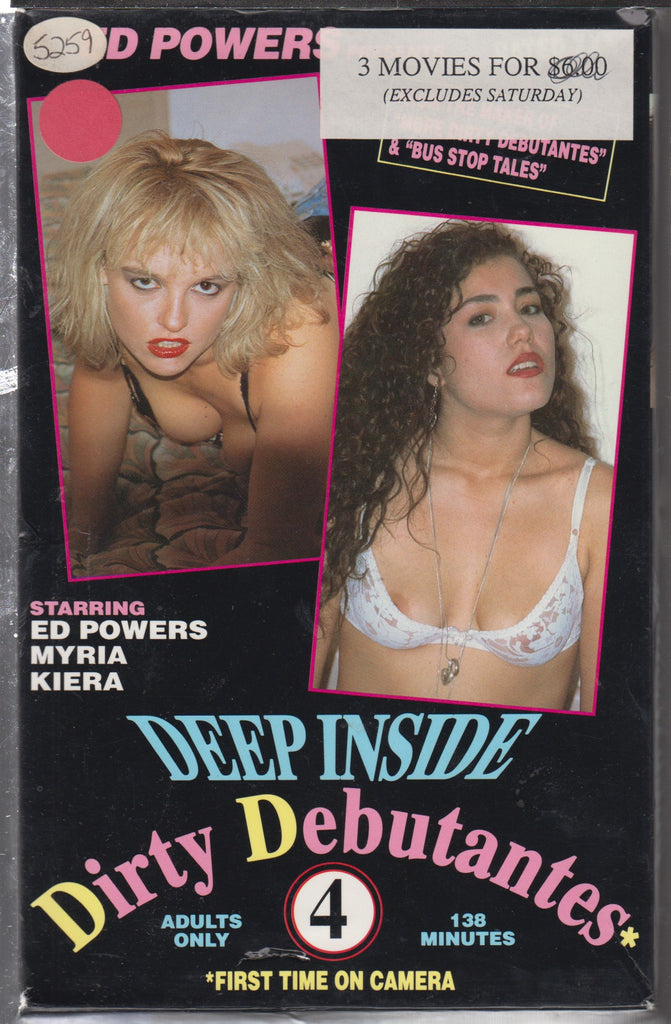 Deep Inside Dirty Debutantes 4 Ed Powers Myria Kiera Adult VHS 4-Play 042026NAVHS3-2