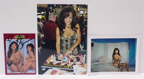 Asia Carrera Fan Lot w/ Autographed Card, Polaroid & Candid Photo w/COA 061925WP-M