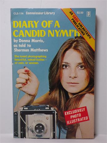 Diary of a Candid Nymph by Donna Morris, Paperback Novel 1974 Eros CLS-114 061125WP-14