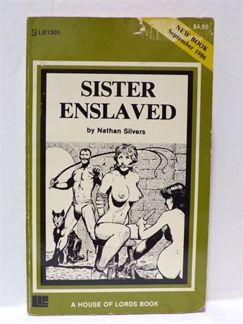 Sister Enslaved by Nathan Silvers, Paperback Book 1986 House of Lords LB1305 091025WP-84