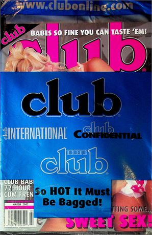 Club Magazine Ft. Jenna Jameson March 2002 Sealed 060925RP