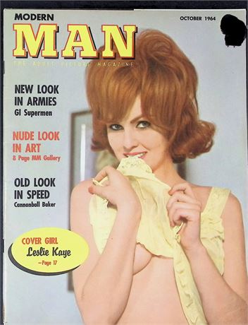 Modern Man Magazine ft. Leslie Kaye Oct 1964 123025AKP-31