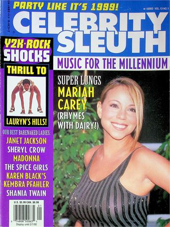 Celebrity Sleuth Magazine Music Issue Ft. Mariah Carey & Lauryn Hill Vol.13 No.1 052825RP