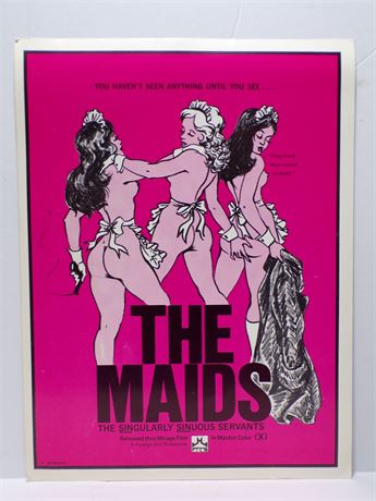 The Maids w/ Uschi Digart Tracy Handfoss, 1970's Sexploitation Film Press Kit Foldout 060425WP-113