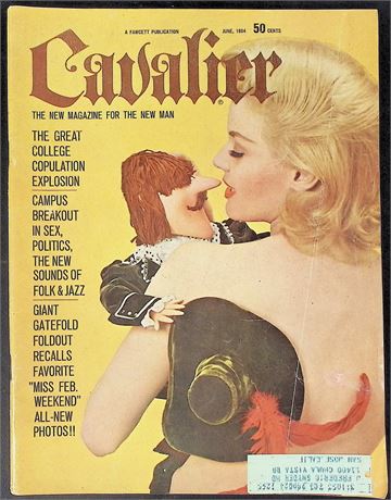Cavalier Magazine ft. Linda Veras June 1964 120525AKP-8