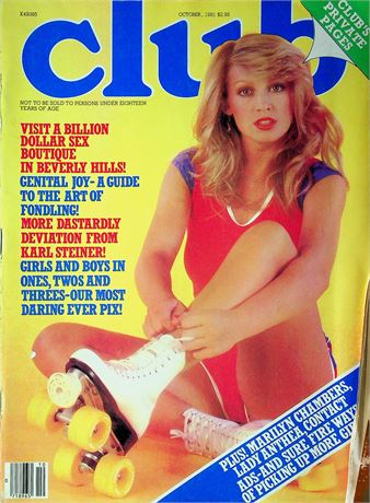 Club Magazine Ft. Marilyn Chambers & Nell For Leather October 1981 100925RP2-