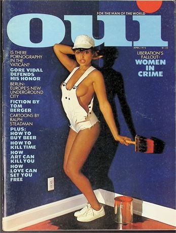 Oui Magazine with Gore Vidal April 1975 011926AKP-5