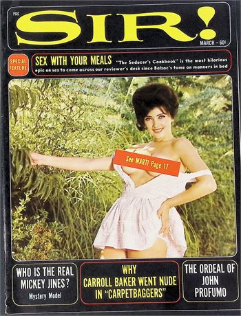 Sir! Magazine ft. Carroll Baker March 1964 120525AKP-22