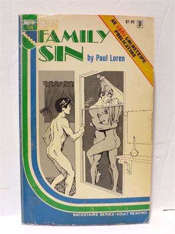 Family Sin by Paul Loren, Paperback Book 1973 Eros Goldstripe BSS-174 072825WP-99