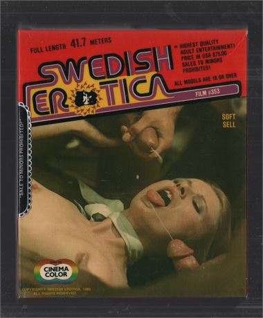 Soft Sell, Swedish Erotica Films #353 1980 Regular 8mm Film Reel Vintage 052725CBVHS
