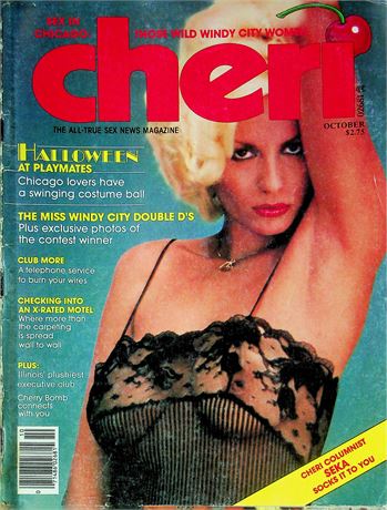 Cheri Magazine Halloween Playmates Miss Windy City Double D's October 1980 070225RP-
