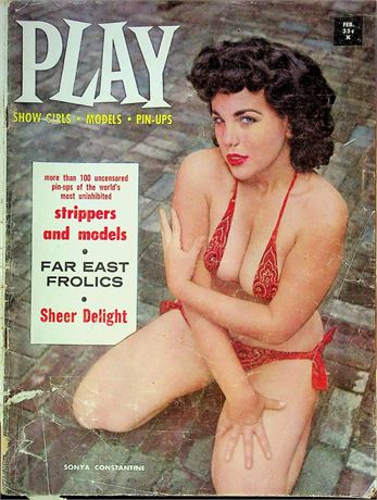 Play Magazine Ft. Sonya Constantine February 1961 071825RP-