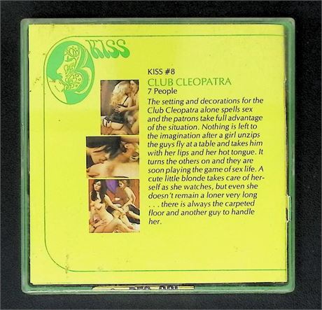 Kiss Film Series #8 Club Cleopatra Regular 8mm Adult Film Reel Vintage 080425AVHS