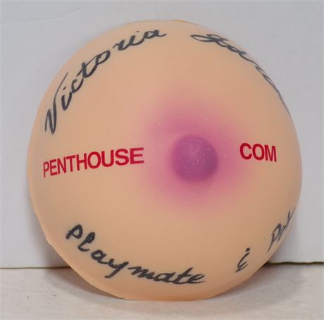 Victoria Zdrok SIGNED Penthouse Desk Boob Paperweight w/ COA 052625WP