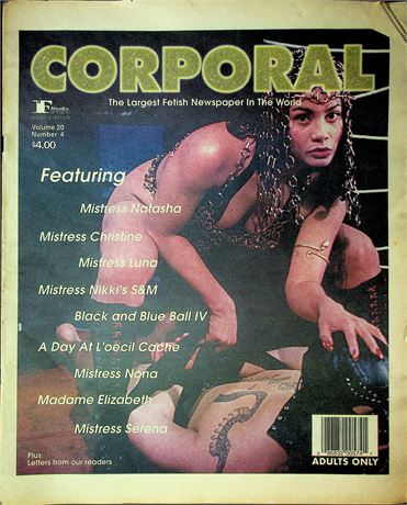 Corporal Oversized BDSM Magazine Ft. Mistress Natasha & Christine Vol.20 No.4 101025RP-