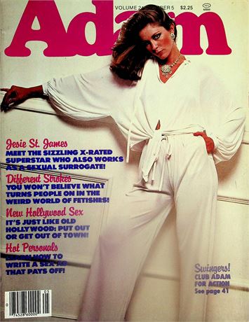 Adam Magazine  Covergirl Jesie  St. James  vol.24 #5  1980  061725lm-p