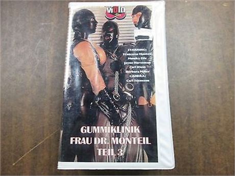 Gummiklinik Frau Dr. Monteil Teil 3 Carl Klein Violin VG Adult VHS 070325WVHS4-DLIST
